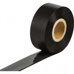 Printer Ribbon: 1" Wide, 984' Long, Black, Wax & Resin