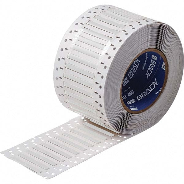 Label Maker Label: White, Polyolefin, 2,500 per Roll