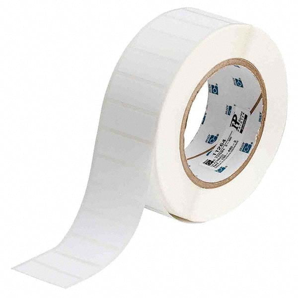 Label Maker Label: White, Polyester, 3,000 per Roll