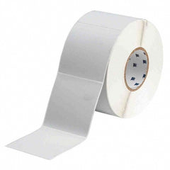 Label Maker Label: Light Gray, Metallized Polyester, 1,000 per Roll