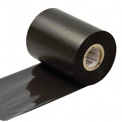 Printer Ribbon: 4.33" Wide, 500' Long, Black, Resin