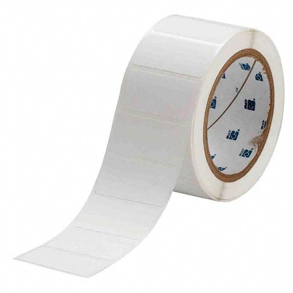 Label Maker Label: White, Polyester, 3,000 per Roll