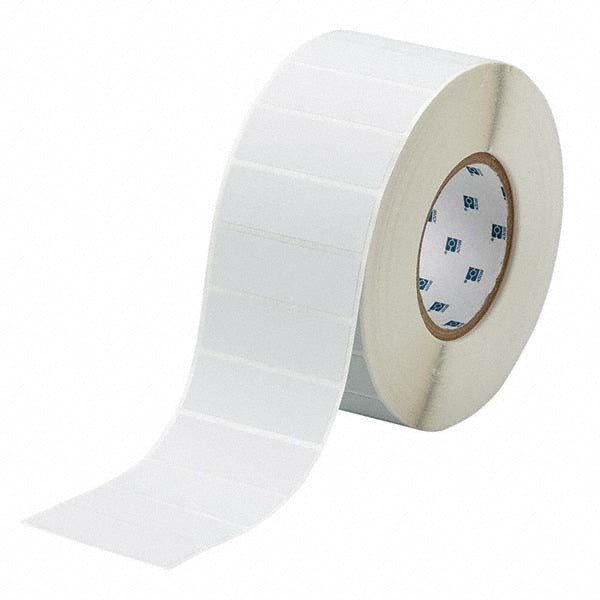 Label Maker Label: Light Gray, Metallized Polyester, 3,000 per Roll