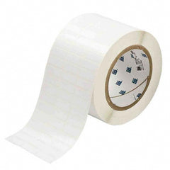 Label Maker Label: White, Polyester, 10,000 per Roll