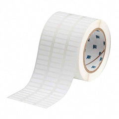 Label Maker Label: White, Polyester, 10,000 per Roll