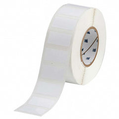 Label Maker Label: White, Polyester, 2,000 per Roll