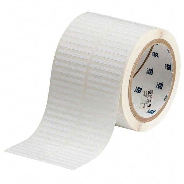 Label Maker Label: White, Polyester, 1-1/2" OAW, 10,000 per Roll