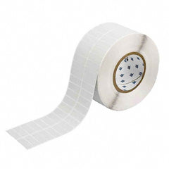 Label Maker Label: Light Gray, Metallized Polyester, 1-1/2" OAW, 10,000 per Roll