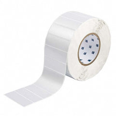 Label Maker Label: Silver, Metallized Polyester, 3,000 per Roll