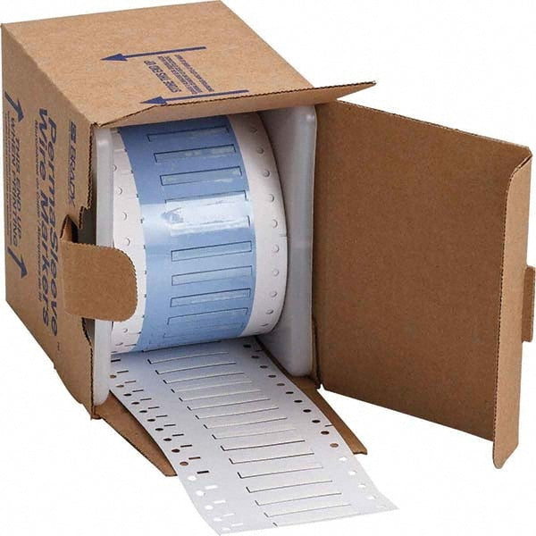 Label Maker Label: White, Polyolefin, 1-1/2" OAW, 500 per Roll