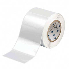 Label Maker Label: Silver, Metallized Polyester, 1,000 per Roll