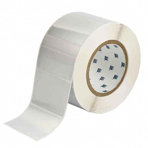 Label Maker Label: Silver, Metallized Polyester, 1,000 per Roll