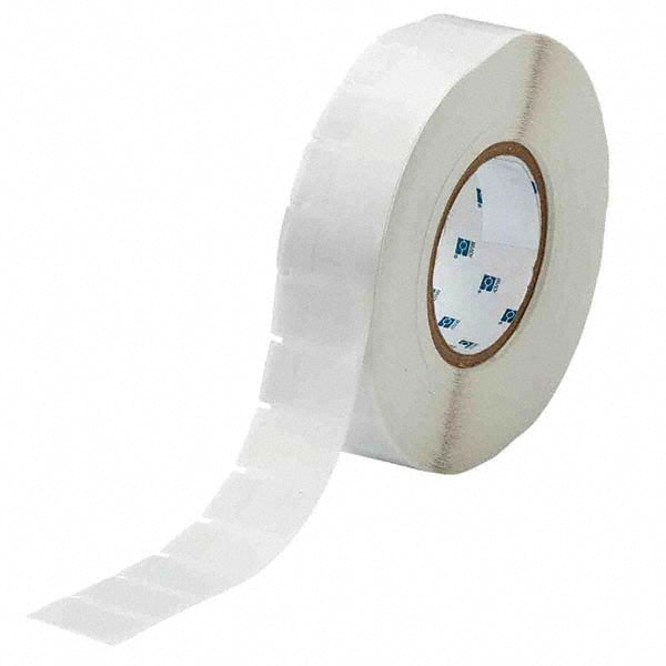 Label Maker Label: Clear & White, Vinyl, 3,500 per Roll