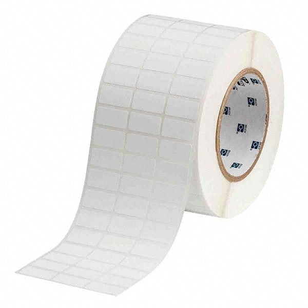 Label Maker Label: White, Polypropylene, 10,000 per Roll