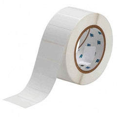 Label Maker Label: White, Polypropylene, 3,000 per Roll