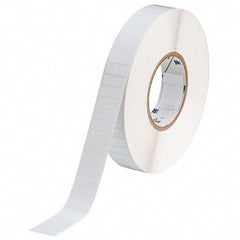 Label Maker Label: White, Polyester, 10,000 per Roll