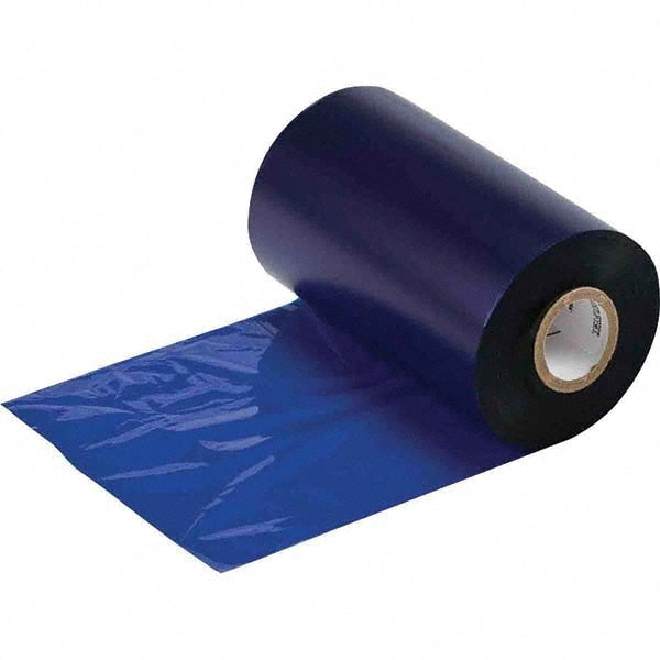 Printer Ribbon: 4.33" Wide, 984' Long, Blue, Resin