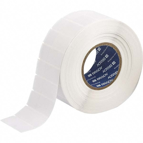 Label Maker Label: Clear & White, Polyester, 3,000 per Roll