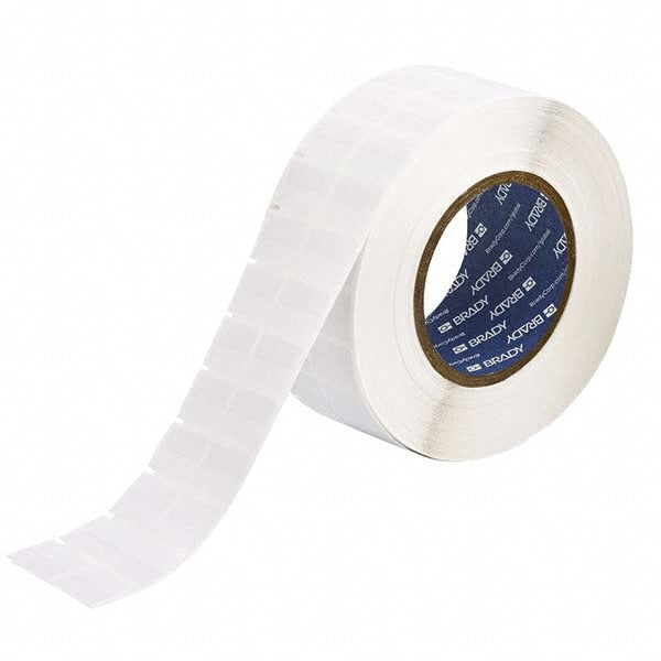 Label Maker Label: Clear & White, Vinyl, 5,000 per Roll