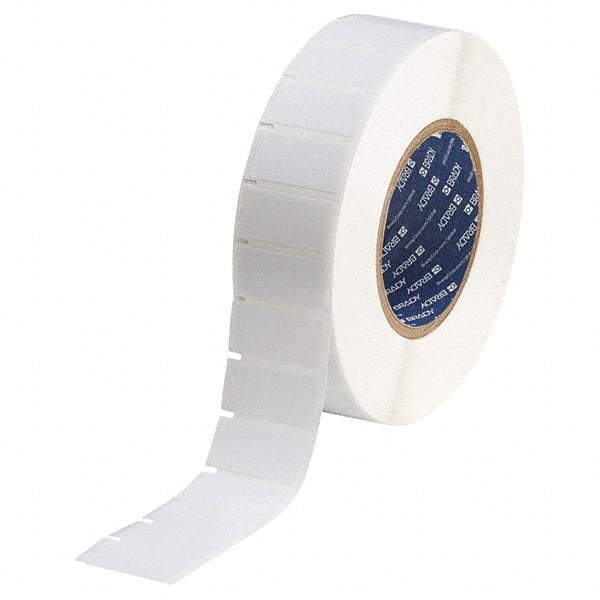 Label Maker Label: Clear & White, Vinyl, 3/4" OAW, 3,000 per Roll