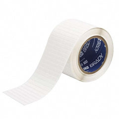 Label Maker Label: White, Cloth, 3/4" OAW, 10,000 per Roll