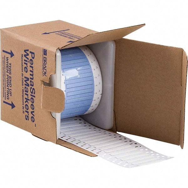 Label Maker Label: White, Polyolefin, 1,000 per Roll