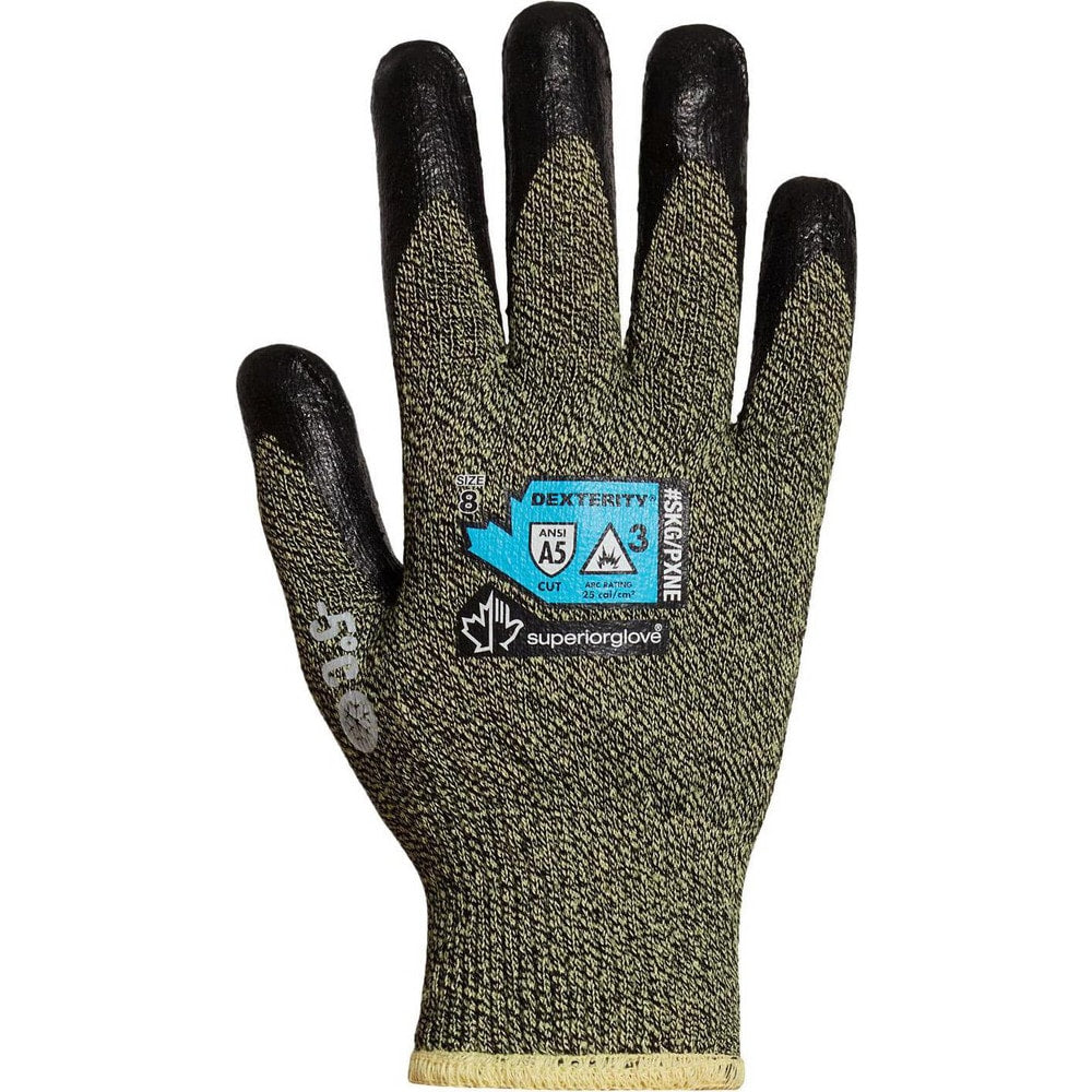 Cut-Resistant Gloves: Superior Glove Works SKG/PXNE, Size Medium, ANSI Cut A5, ANSI Puncture 0, Neoprene, ParaActiv