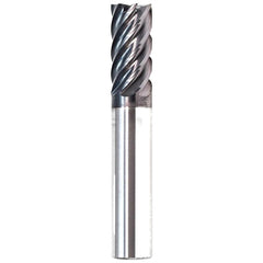 Corner Radius End Mill: 1/2" Dia, 1" LOC, 0.0200" Radius, 7 Flute, Solid Carbide