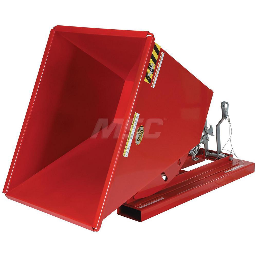 Stationary Tilt Hopper: 6,000 lb Capacity, 34" Wide, 51.88" Long, 38.0625" High