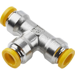 Push-to-Connect Tube x Tube x Tube Fitting: Union Tee, 10.00 mm OD