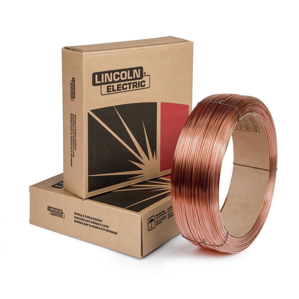 MIG Solid Welding Wire: 0.156" Dia, Steel Alloy