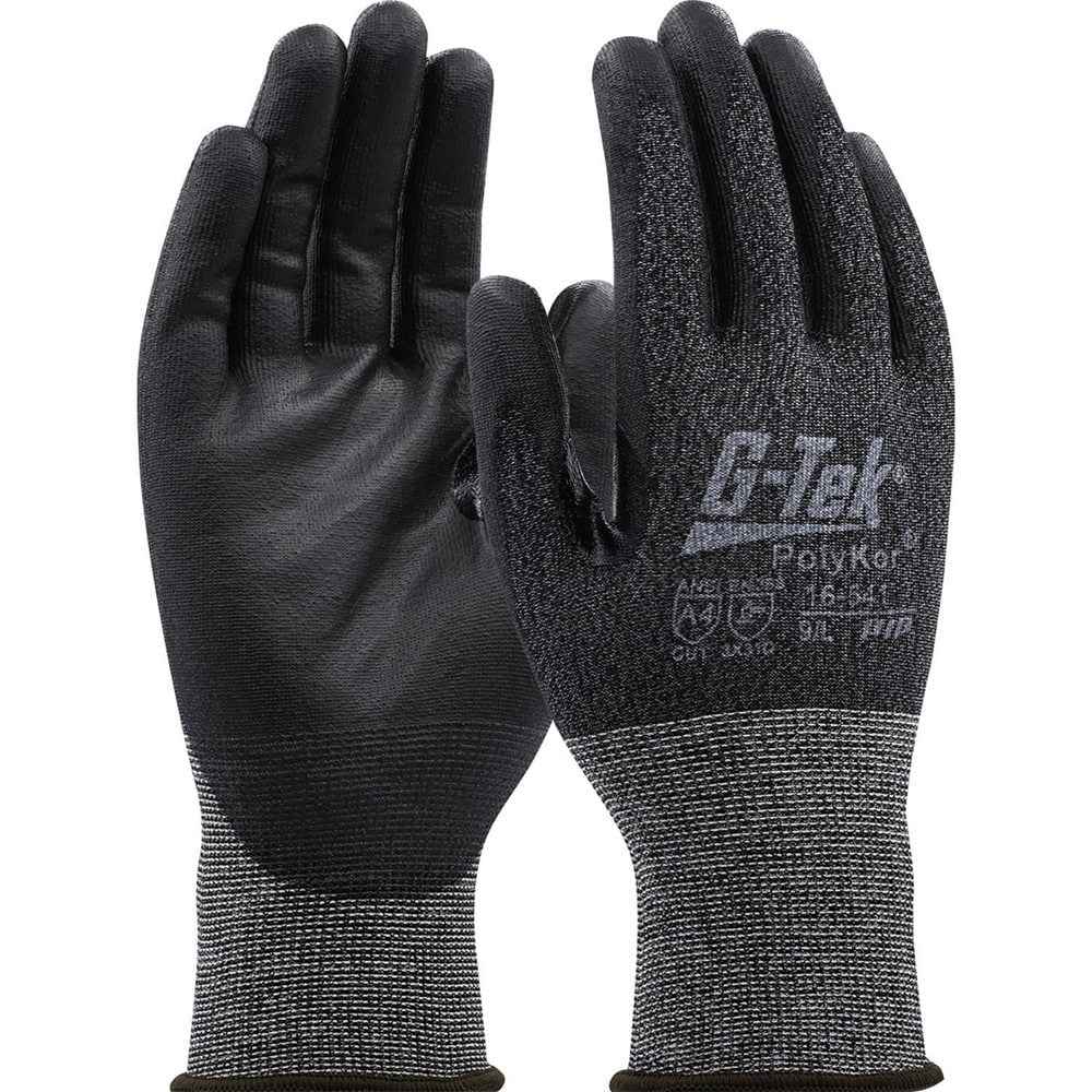 Cut, Puncture & Abrasion-Resistant Gloves: G-Tek 16-541, Size Small, ANSI Cut A4, ANSI Puncture 2, Polyurethane, PolyKor