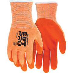 Cut, Puncture & Abrasion-Resistant Gloves: MCR Safety 92730HV, Size Small, ANSI Cut A6, ANSI Puncture 3, Foam Nitrile, HPPE