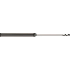 Ball End Mill: 5/64" Dia, 15/64" LOC, 4 Flute, Solid Carbide