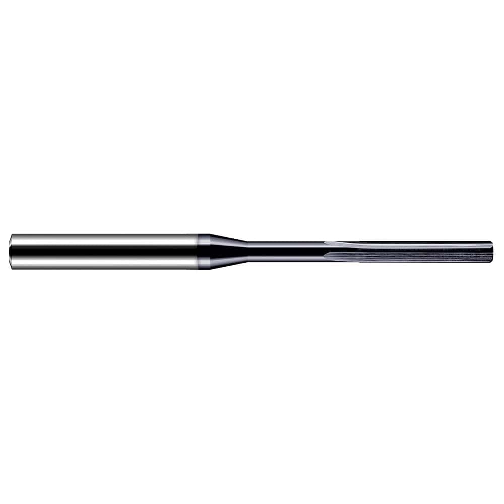 Chucking Reamer: 0.0805" Dia, 2" OAL, 9/16" Flute Length, Straight-Cylindrical Shank, Solid Carbide