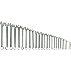 Combination Wrench Set: 27 Pc, Metric