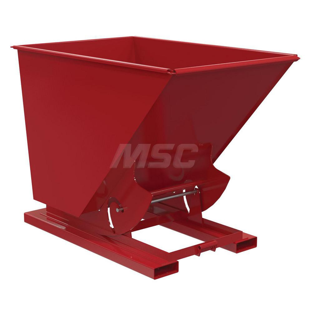 Stationary Tilt Hopper: 4,000 lb Capacity, 43" Wide, 69" Long, 52" High