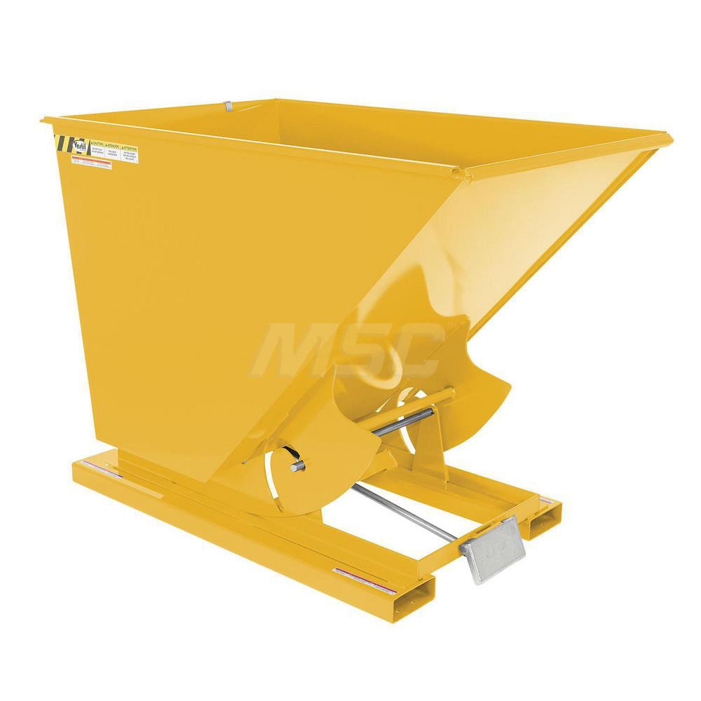 Stationary Tilt Hopper: 4,000 lb Capacity, 44" Wide, 68.38" Long, 51.8125" High