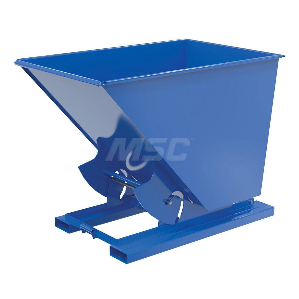 Stationary Tilt Hopper: 2,000 lb Capacity, 43" Wide, 69" Long, 52" High