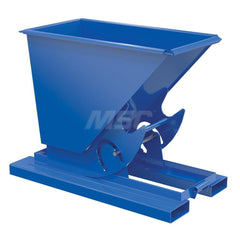 Stationary Tilt Hopper: 2,000 lb Capacity, 26" Wide, 53" Long, 39" High