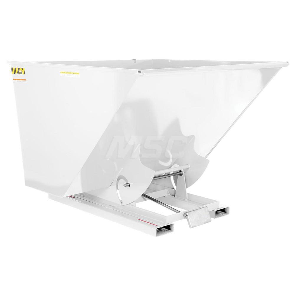 Stationary Tilt Hopper: 2,000 lb Capacity, 70" Wide, 68.38" Long, 51.75" High