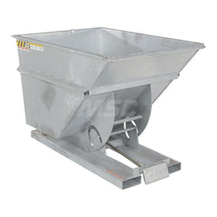 Stationary Tilt Hopper: 6,000 lb Capacity, 34" Wide, 51.88" Long, 38.0625" High