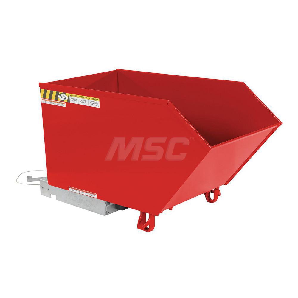 Stationary Tilt Hopper: 6,000 lb Capacity, 27" Wide, 51.25" Long, 28.1875" High