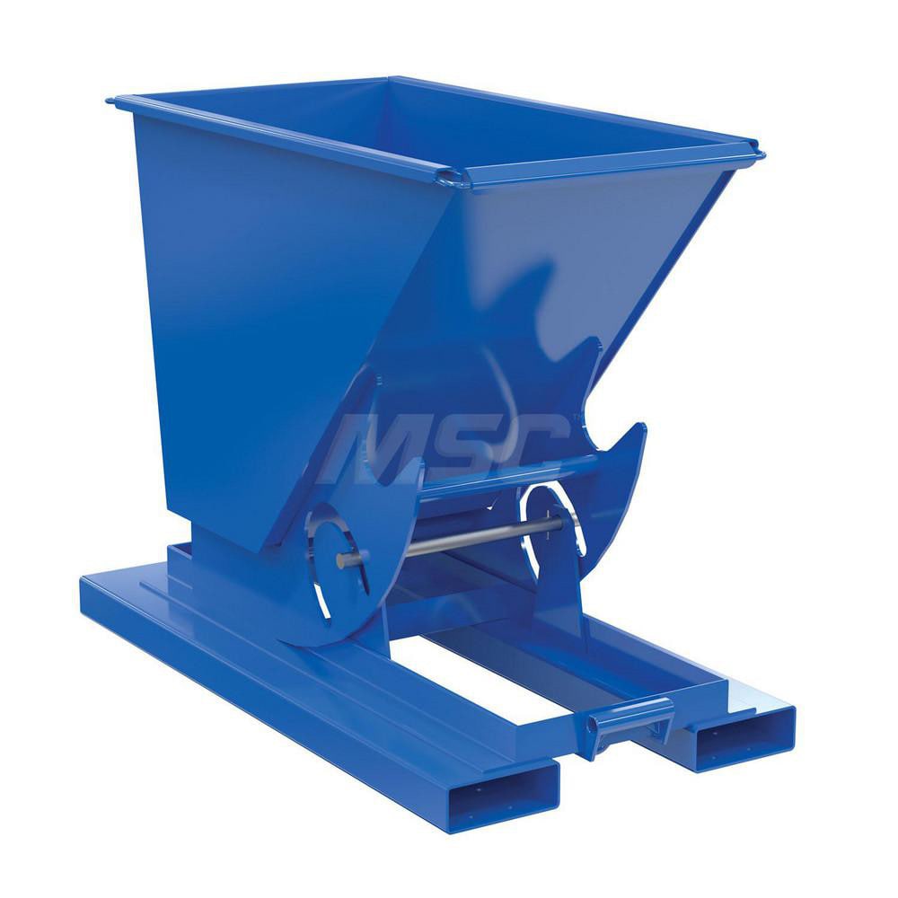 Stationary Tilt Hopper: 4,000 lb Capacity, 26" Wide, 53" Long, 39" High