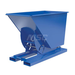 Stationary Tilt Hopper: 4,000 lb Capacity, 32" Wide, 62" Long, 43" High