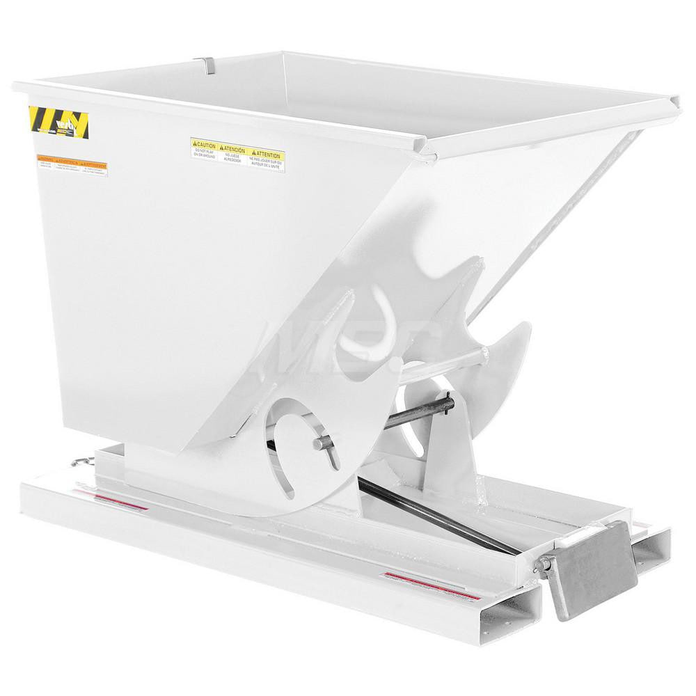 Stationary Tilt Hopper: 4,000 lb Capacity, 34" Wide, 51.88" Long, 38.0625" High