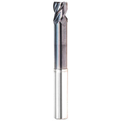 Corner Radius End Mill: 5/8" Dia, 3/4" LOC, 0.0600" Radius, 4 Flute, Solid Carbide