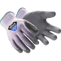 Cut, Puncture & Abrasion-Resistant Gloves: HexArmor Helix, Size Small, ANSI Cut A2, ANSI Puncture 4, Polyurethane, HPPE Blend