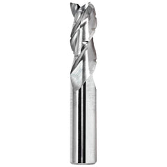 Corner Radius End Mill: 1/2" Dia, 2-1/4" LOC, 0.0900" Radius, 3 Flute, Solid Carbide