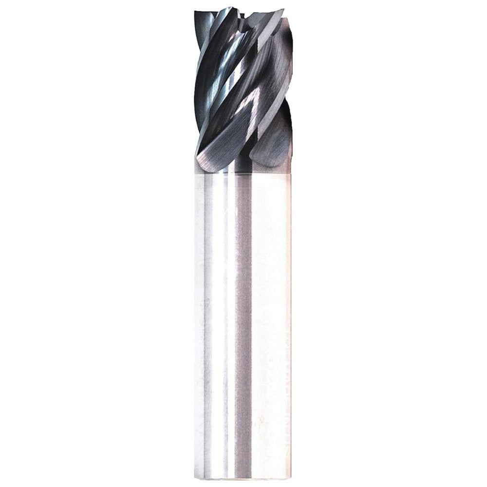 Corner Radius End Mill: 5/8" Dia, 3/4" LOC, 0.0600" Radius, 5 Flute, Solid Carbide